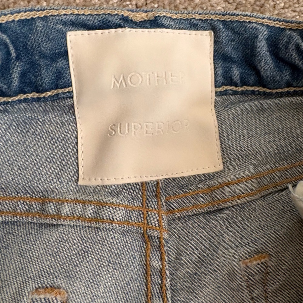 MOTHER Wide-Leg Flare Jeans in Light Blue Wash - Picture 6 of 10